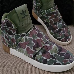 ADIDAS TUBULAR INVADER STRAP CAMOUFLAGE HI TOP